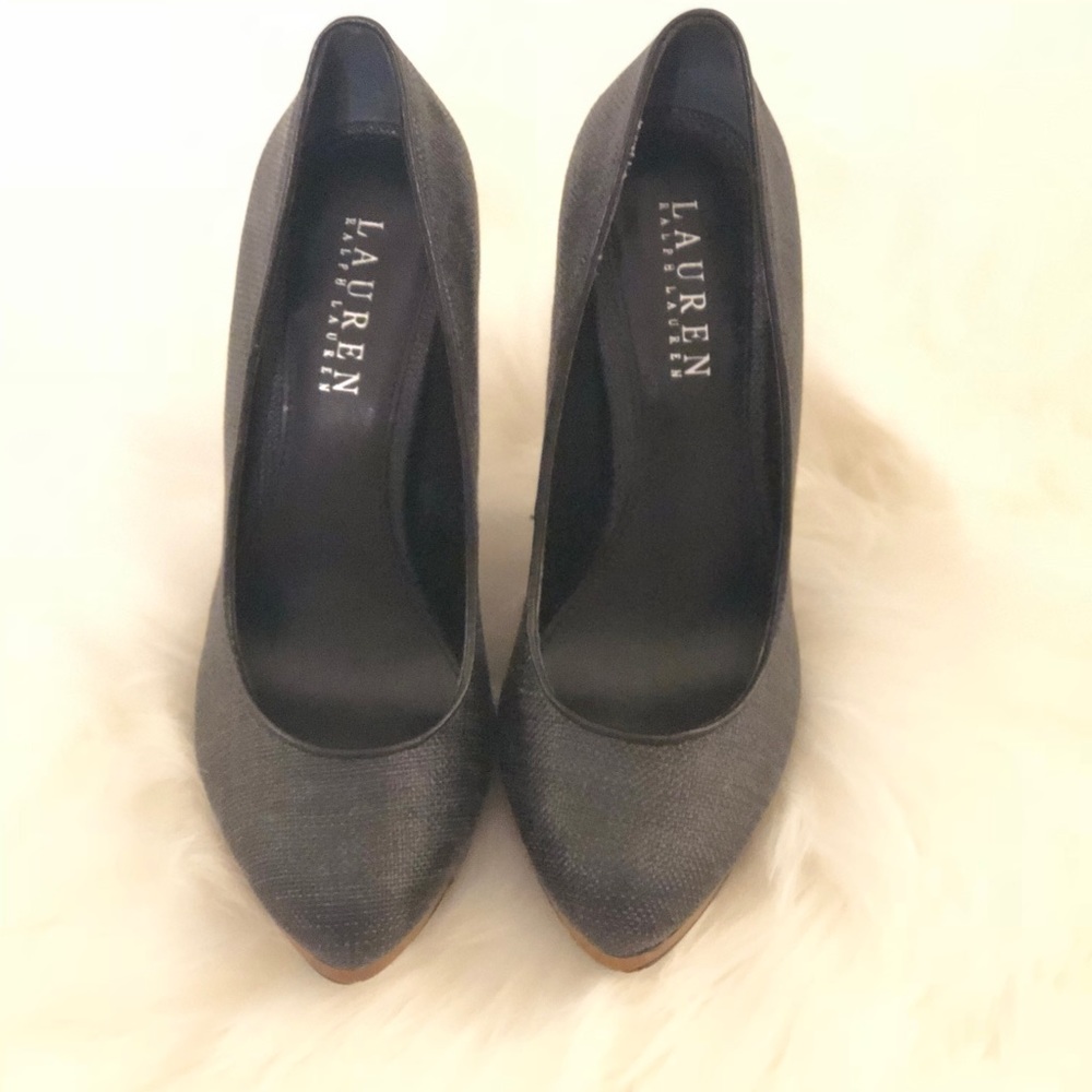 🍂FALL SALE Charcoal Gray Tweed Ralph Lauren 6.5